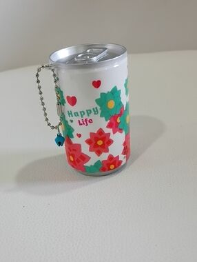 Happy Life Floral Keychain With Wet Wipes